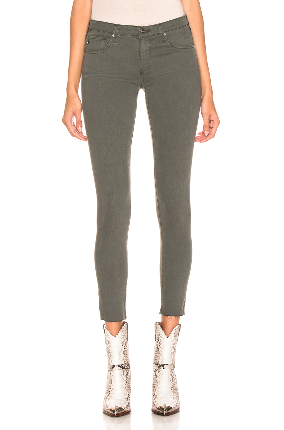 Image 1 of AG Jeans Legging Ankle in Ash Green