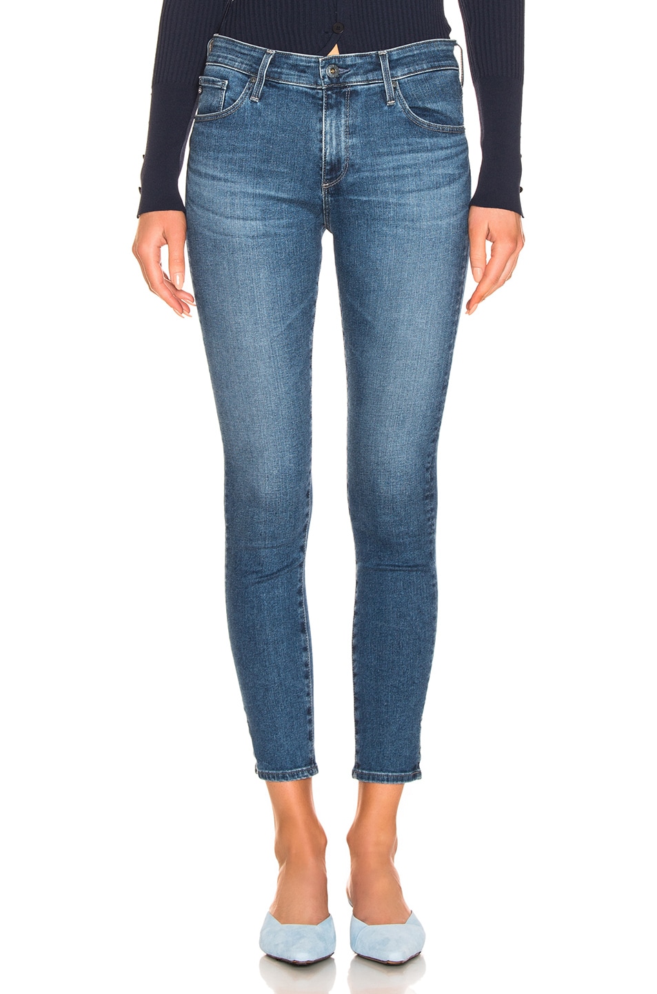 Image 1 of AG Jeans Farrah Skinny Ankle in Crystal Clarity