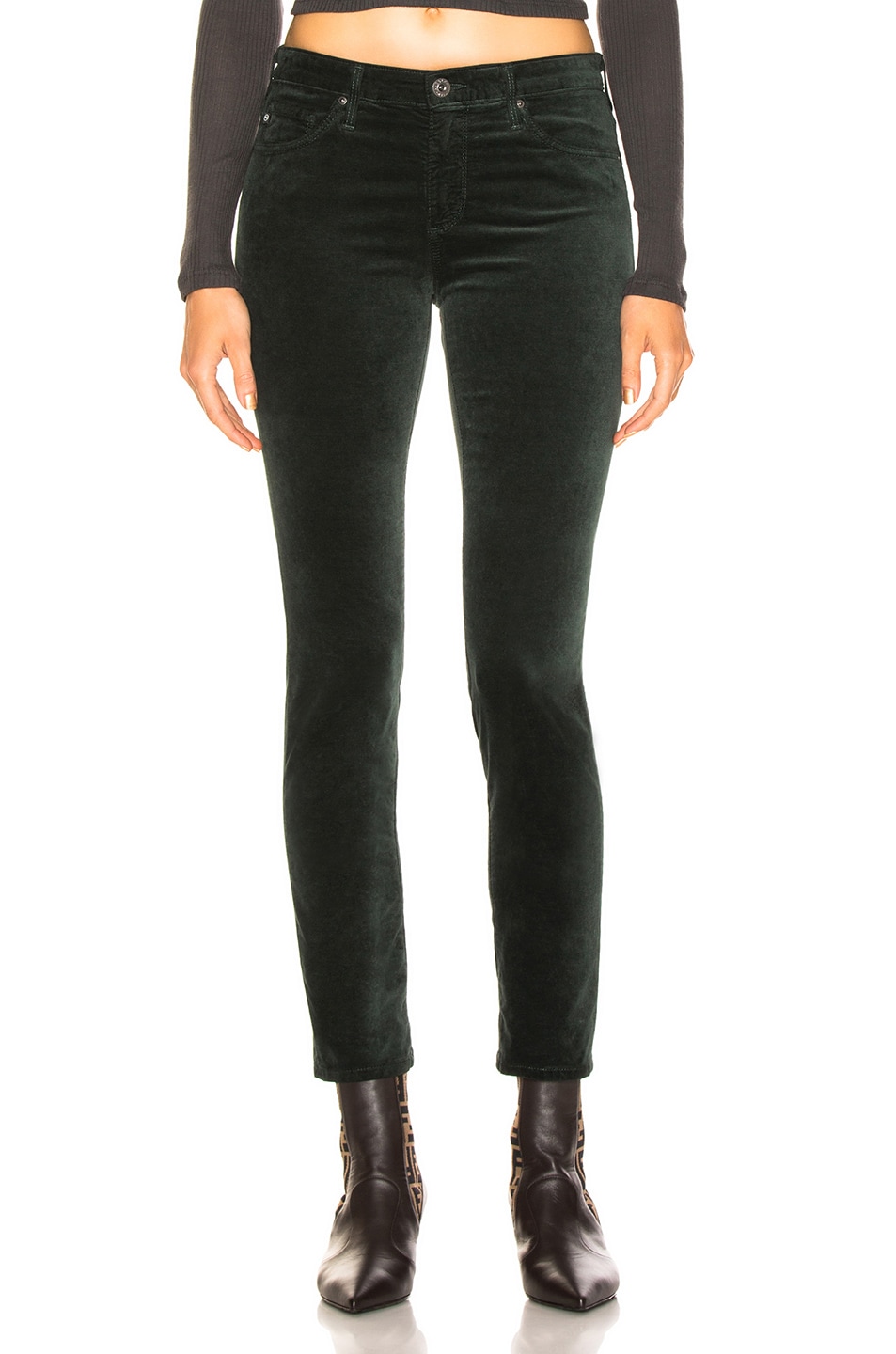 Image 1 of AG Jeans Prima Ankle in Dark Ivy