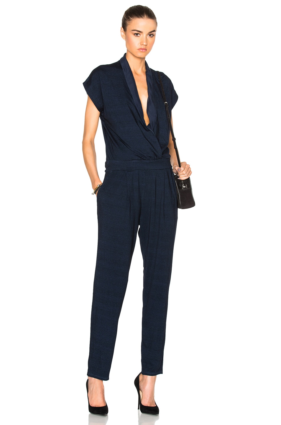 Image 1 of AG Jeans Tetra Jumpsuit in Indigo