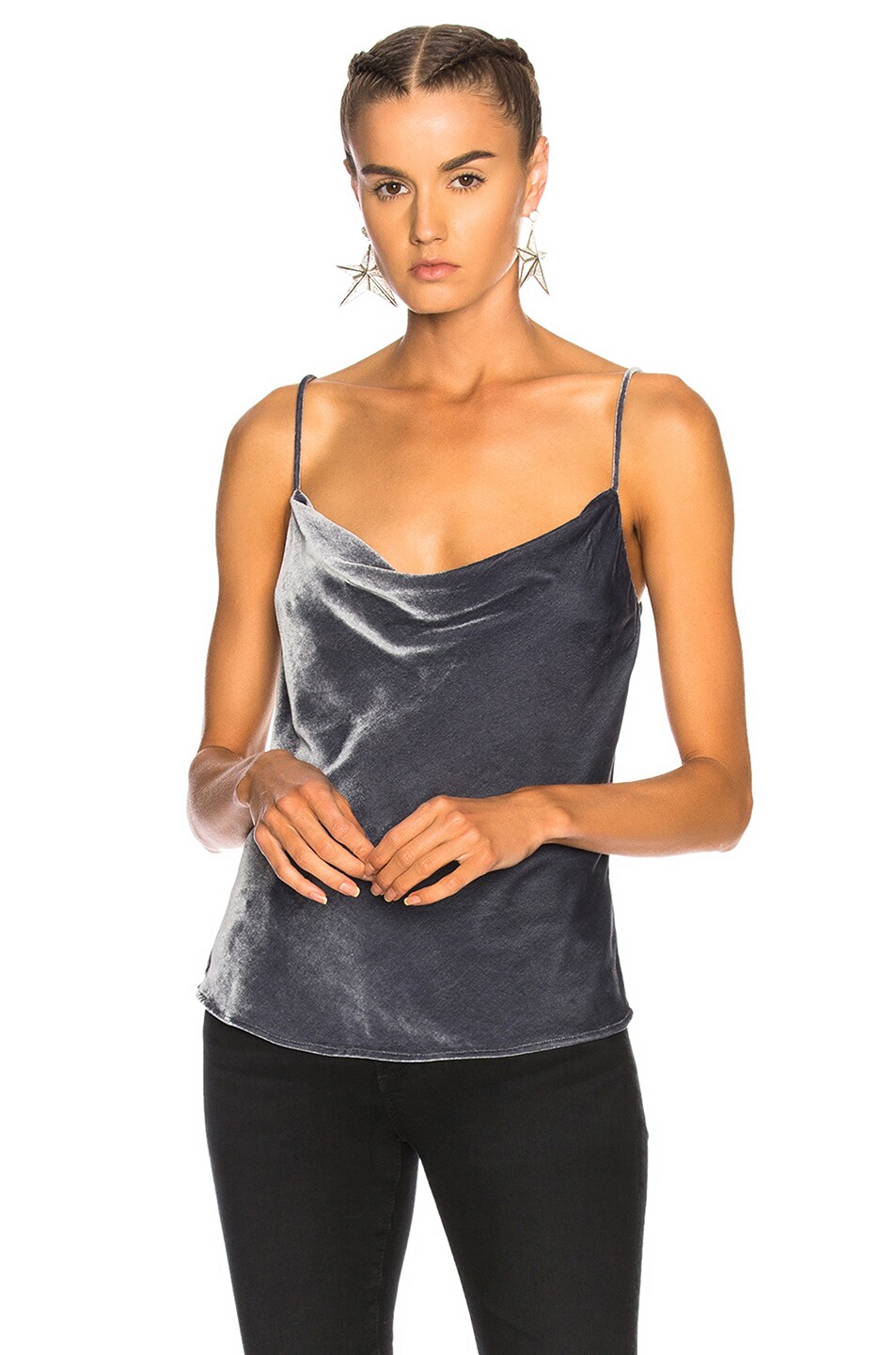 Image 1 of AG Jeans Gia Top in Gray Silver