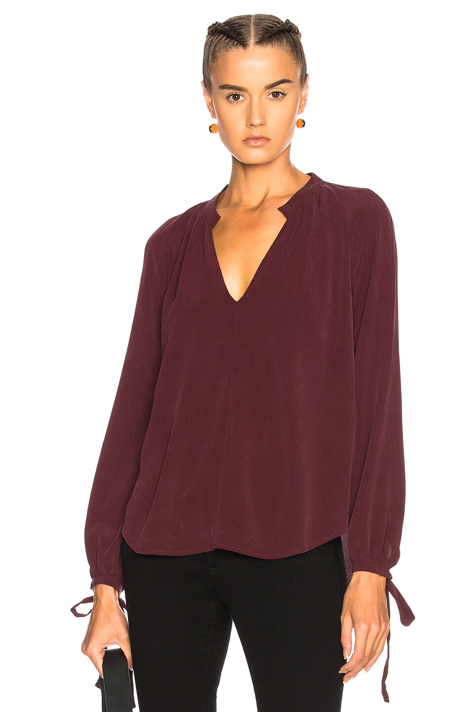 Image 1 of AG Jeans Karina Top in Washed Deep Currant