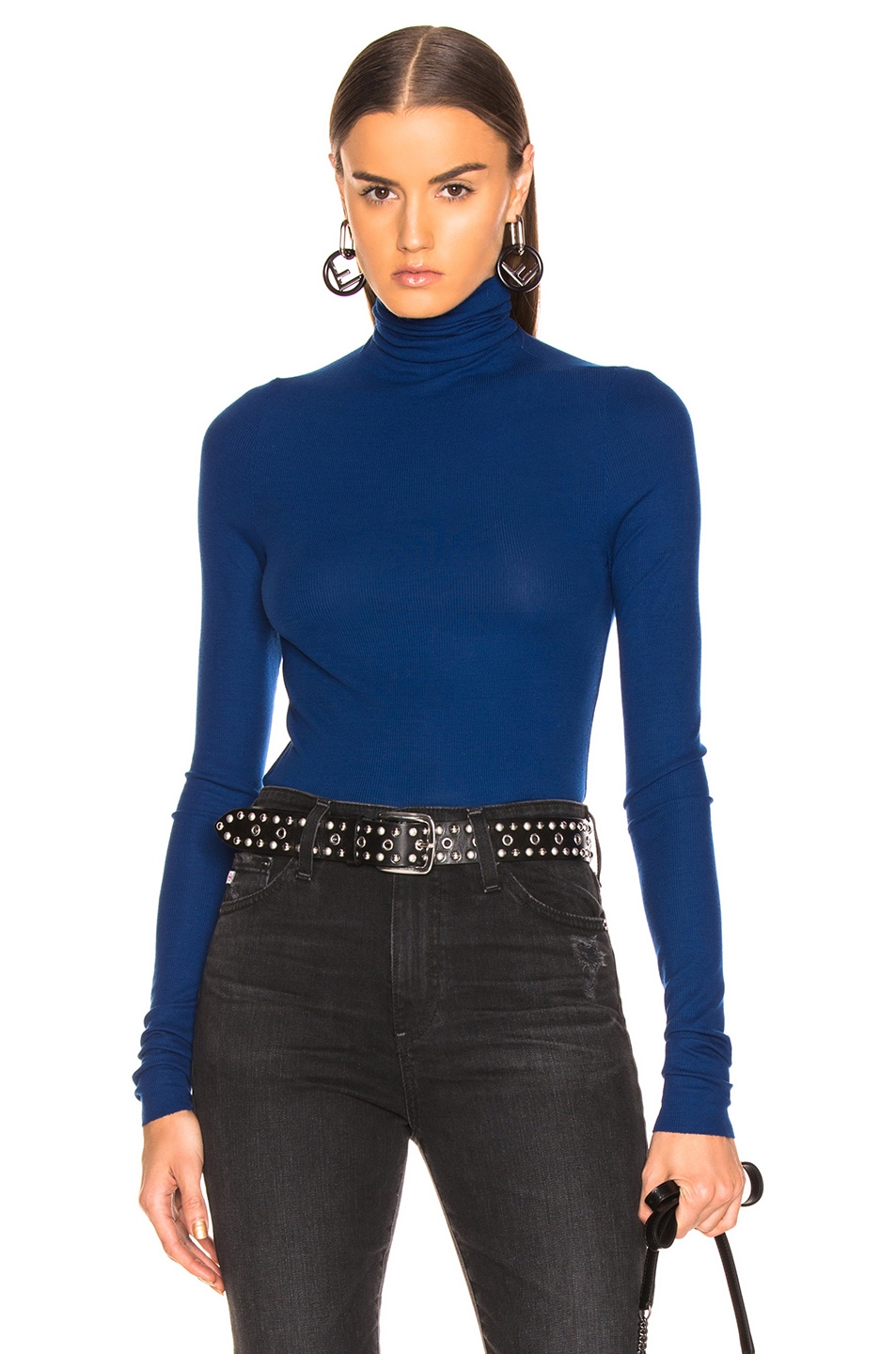 Image 1 of AG Jeans Chels Turtleneck in Egyptian Blue