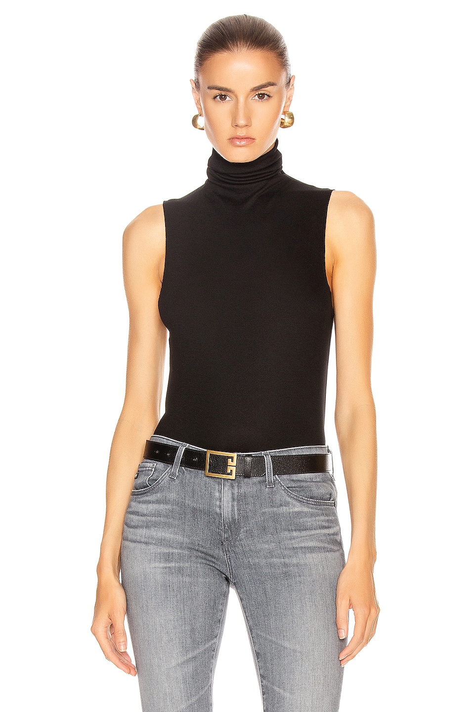 Image 1 of AG Jeans Sleeveless Chel Top in True Black