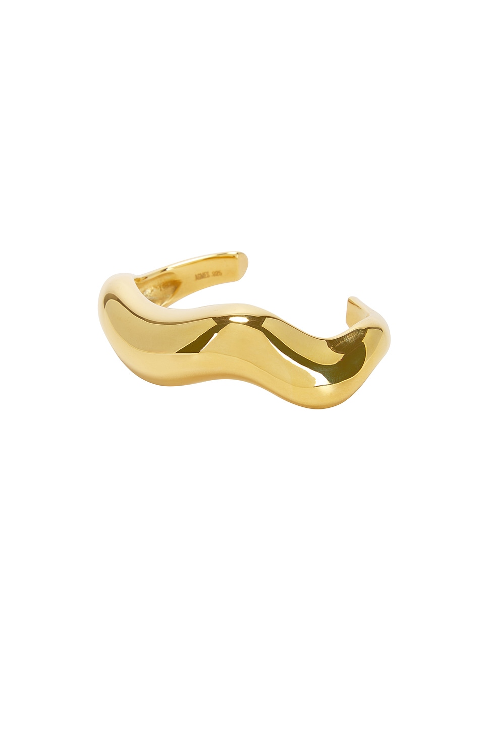 Agmes Large Astrid Cuff In Gold Vermeil