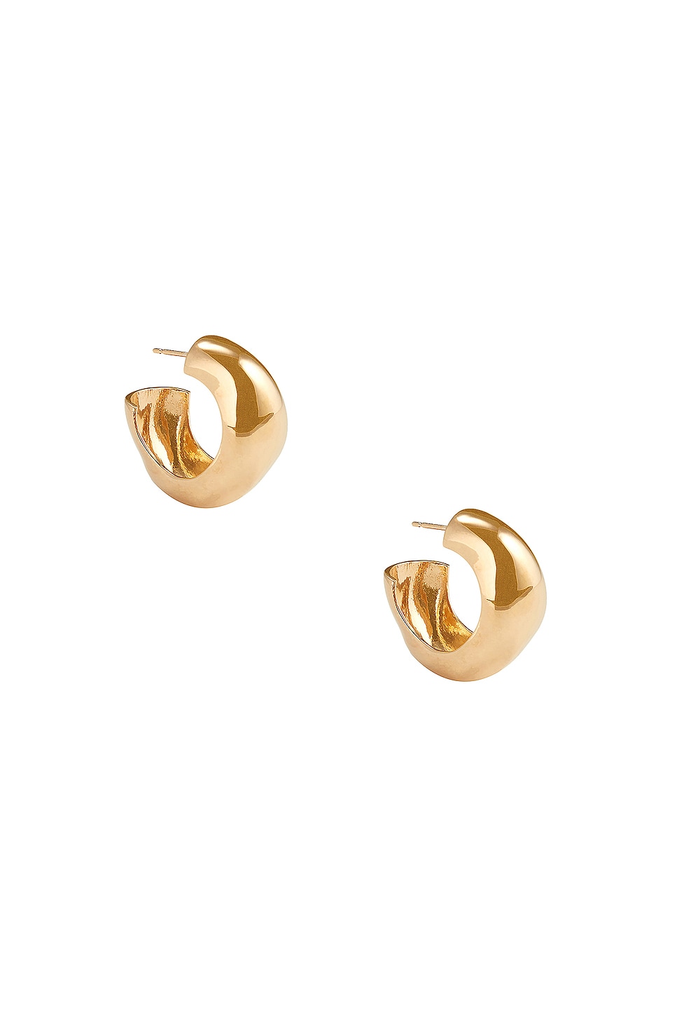 Image 1 of AGMES Medium Celia Hoop Earrings in Gold Vermeil