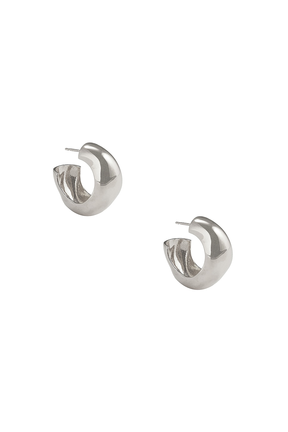 Image 1 of AGMES Small Celia Hoop Earrings in Sterling Silver