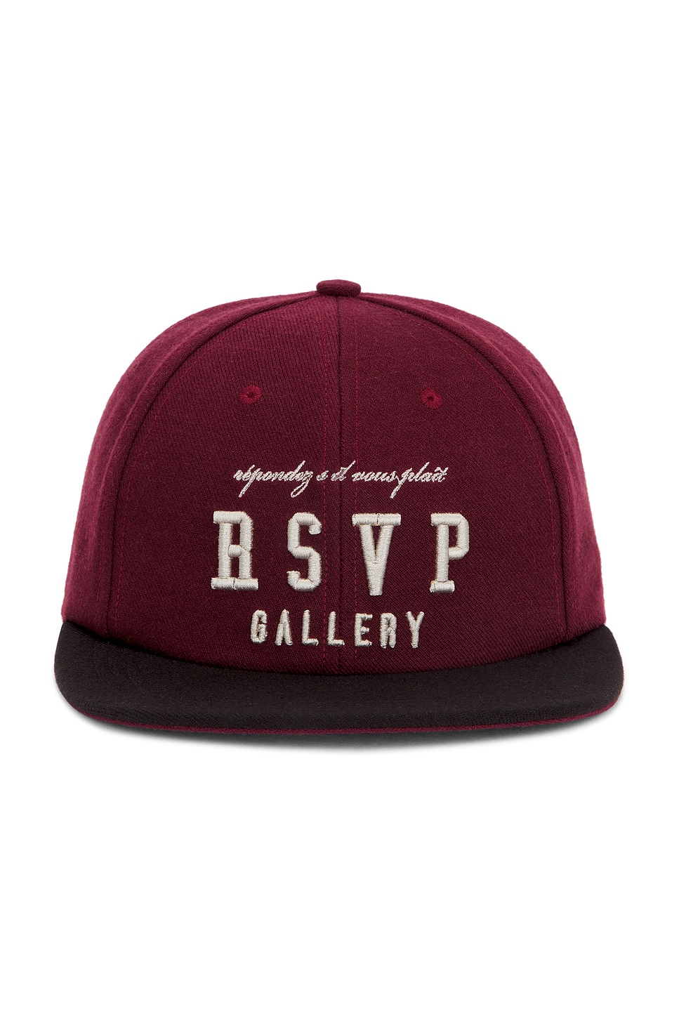 Agolde X Rsvp Gallery Baseball Cap In Maroon