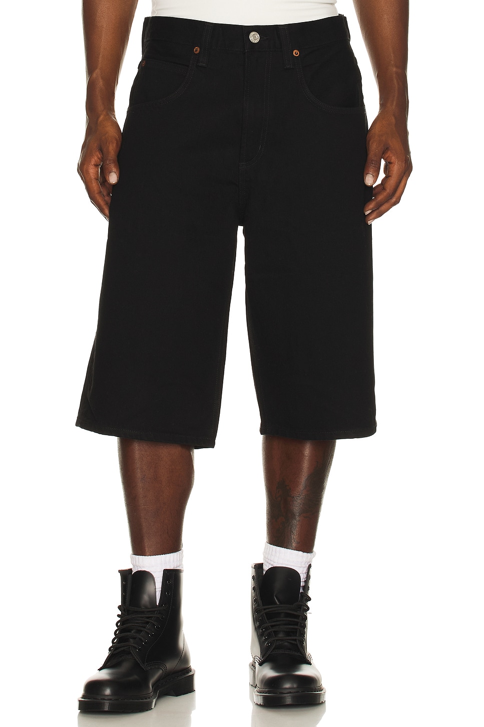 Image 1 of AGOLDE Fusion Skater Short in Curb