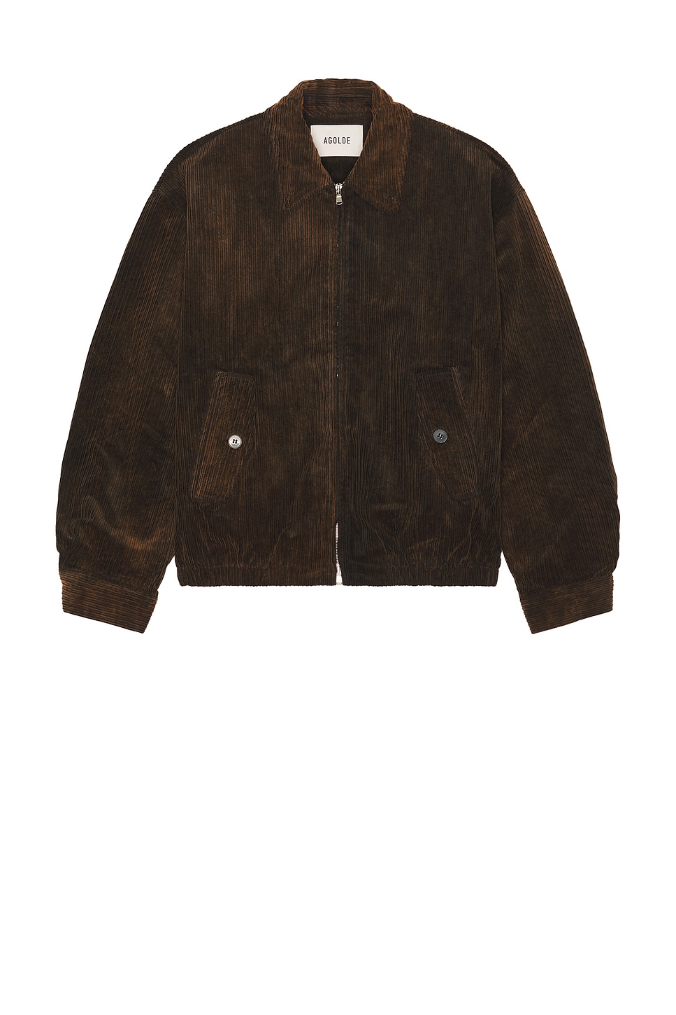 Agolde Torres Corduroy Jacket In Brown
