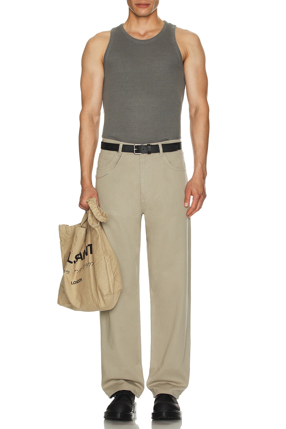 Image 1 of AGOLDE Viggo Tank in Pewter