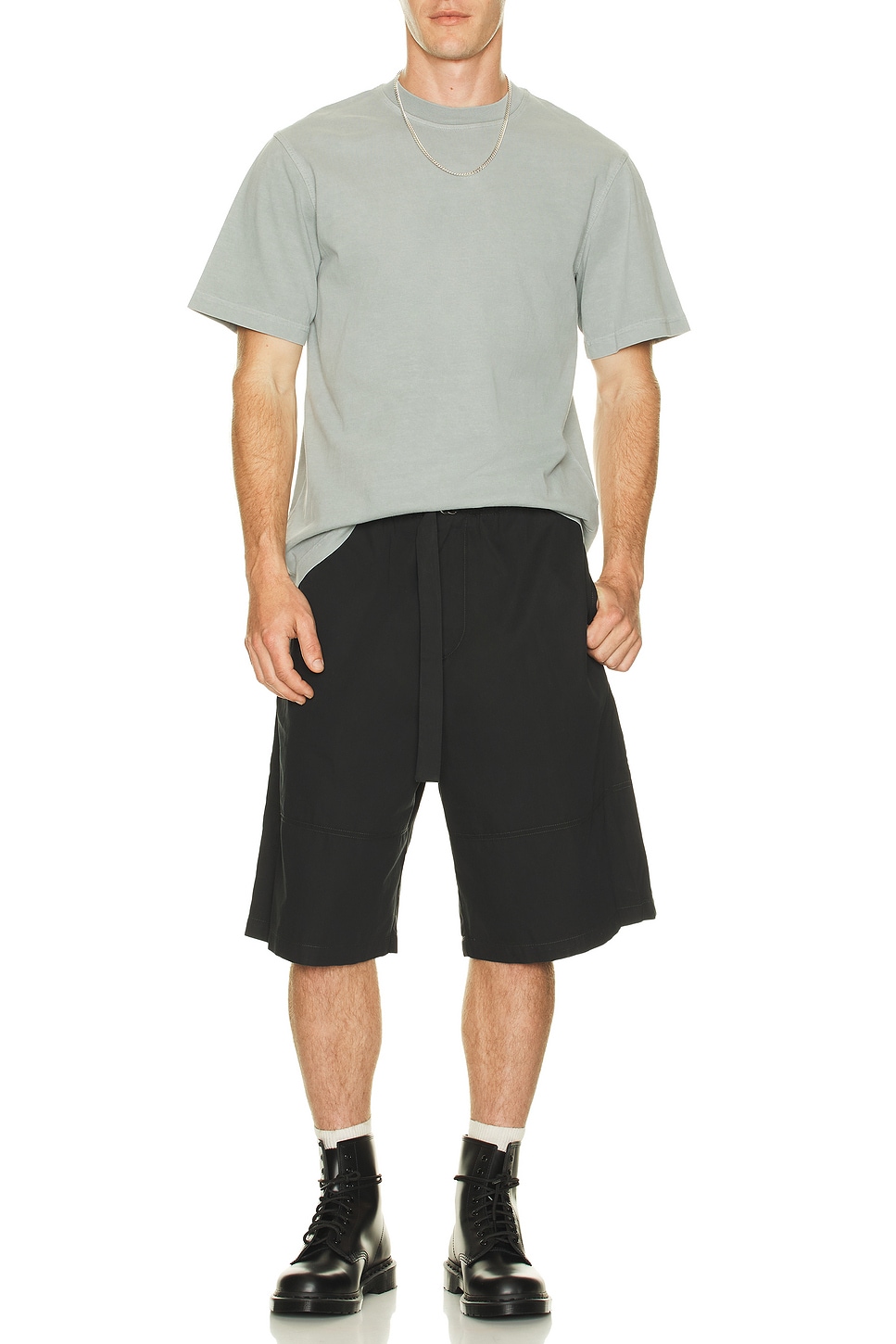 Image 1 of AGOLDE Asha Mock Neck Tee in Patagonia