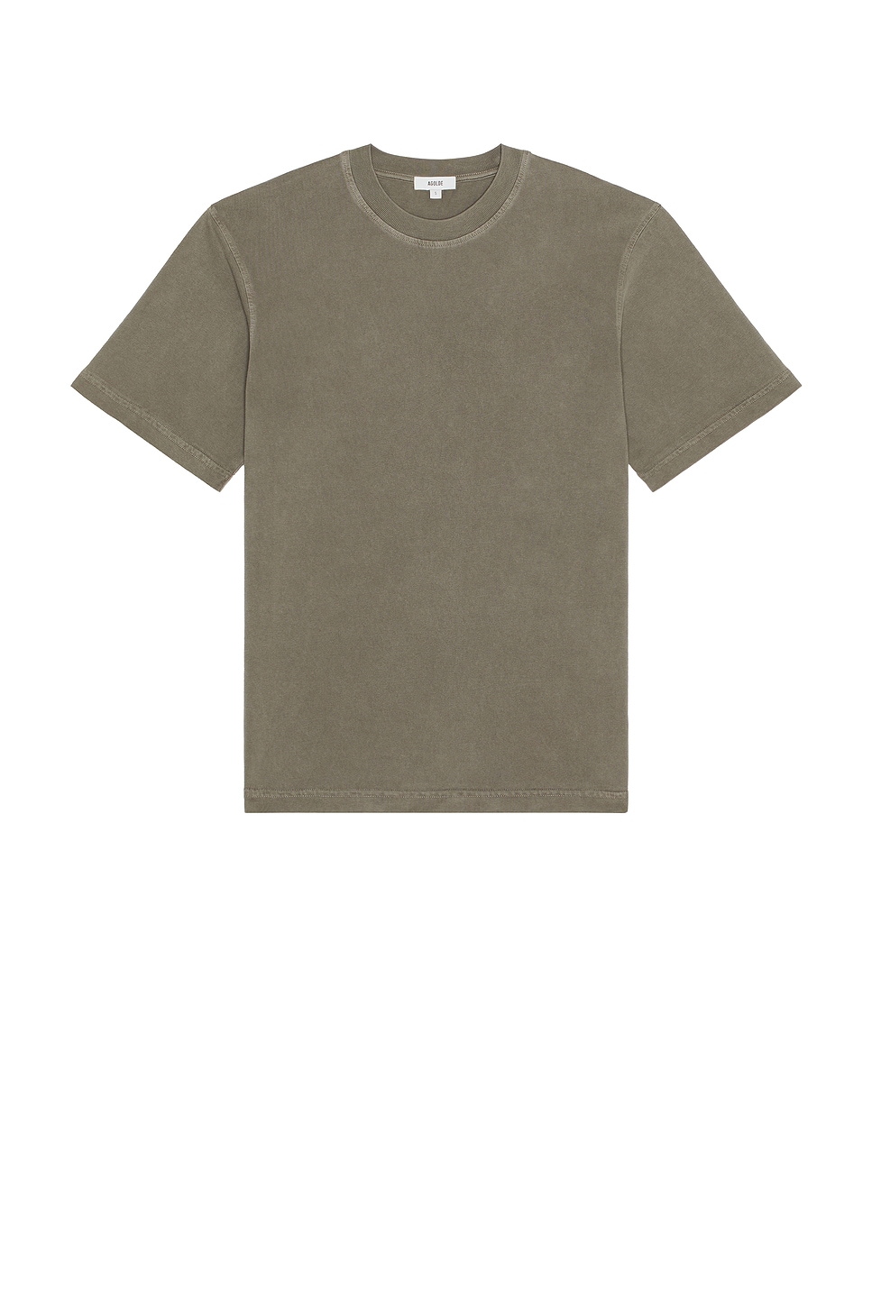 Asha Mock Neck Tee in Grey