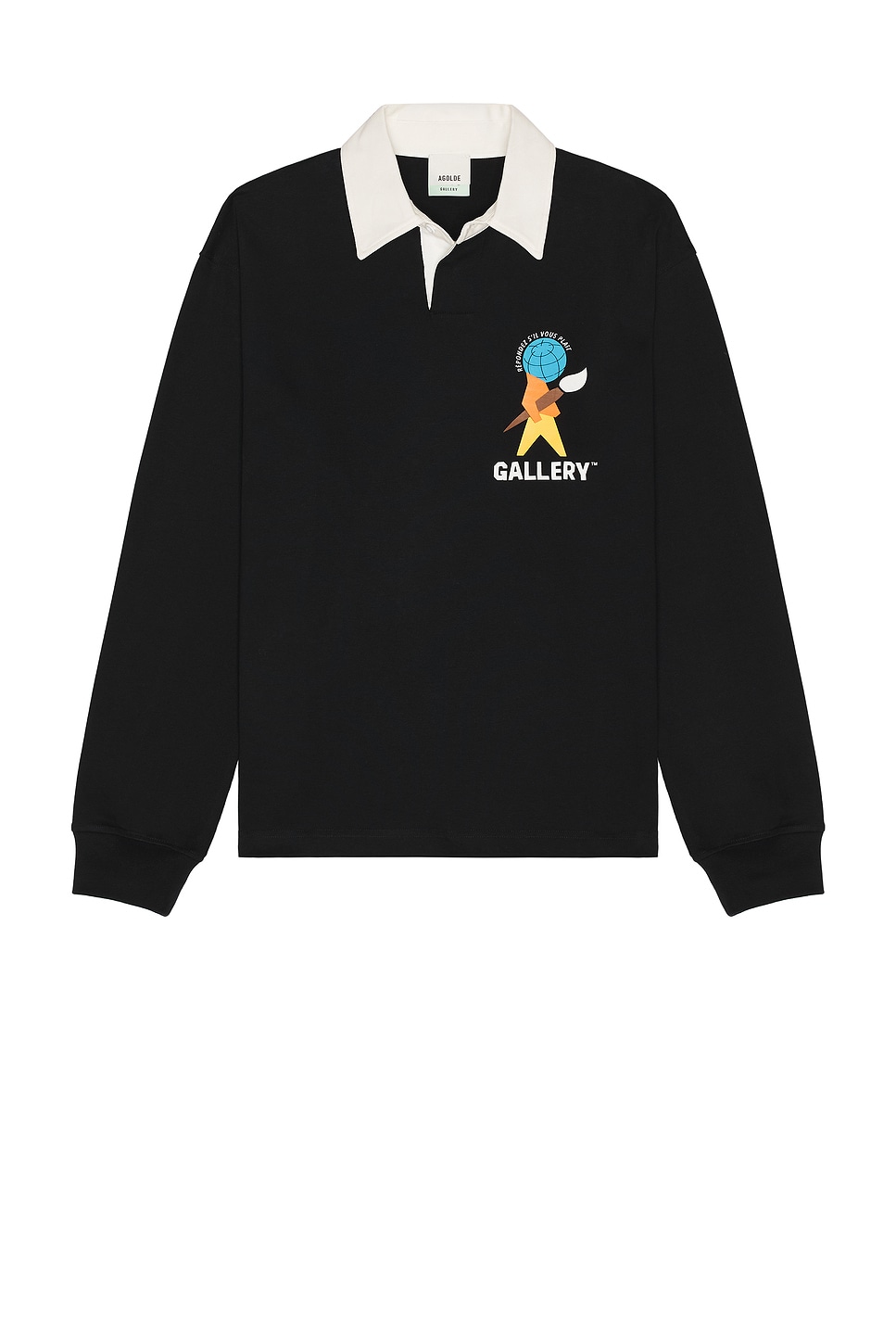 Image 1 of AGOLDE x RSVP Gallery Rugby in Black
