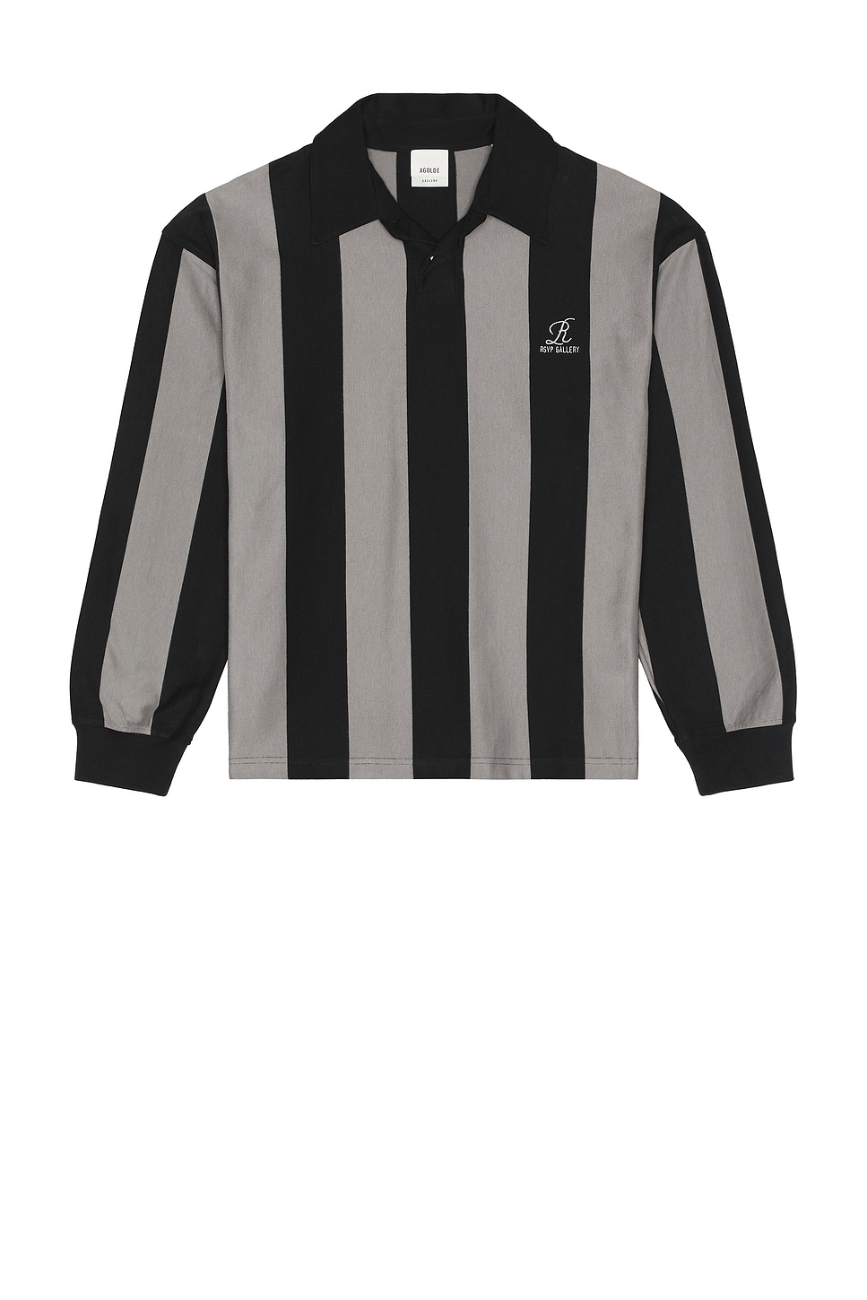 Image 1 of AGOLDE x RSVP Gallery Park Rugby in Grey & Black