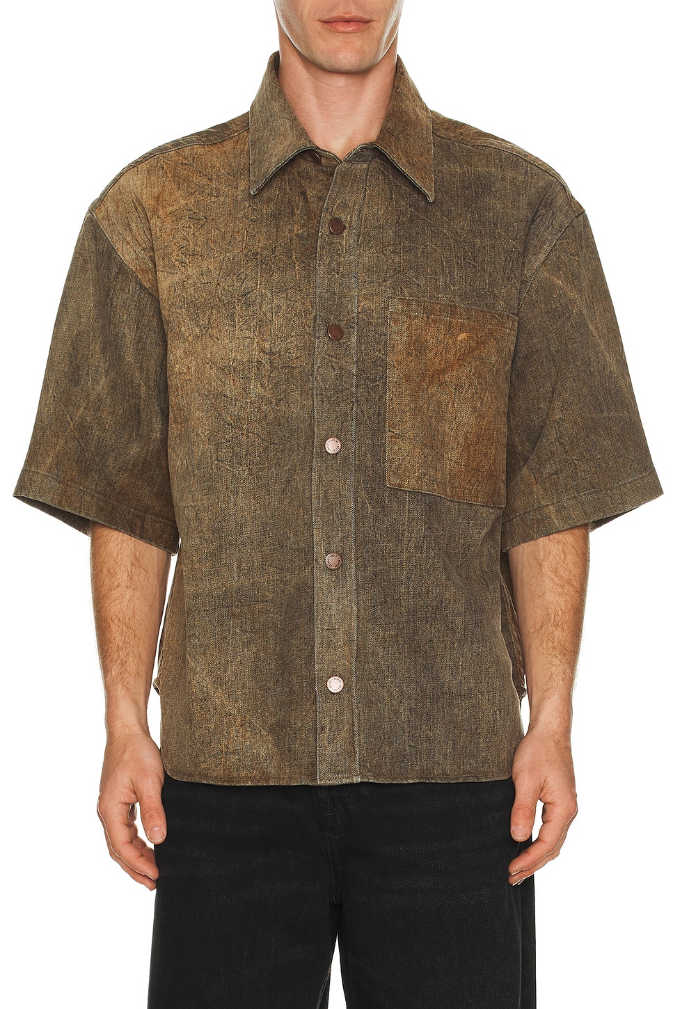 Image 1 of AGOLDE Watson Shirt in Bark