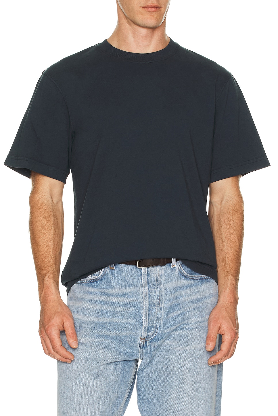 Image 1 of AGOLDE Asha Mock Neck Tee in Lyon