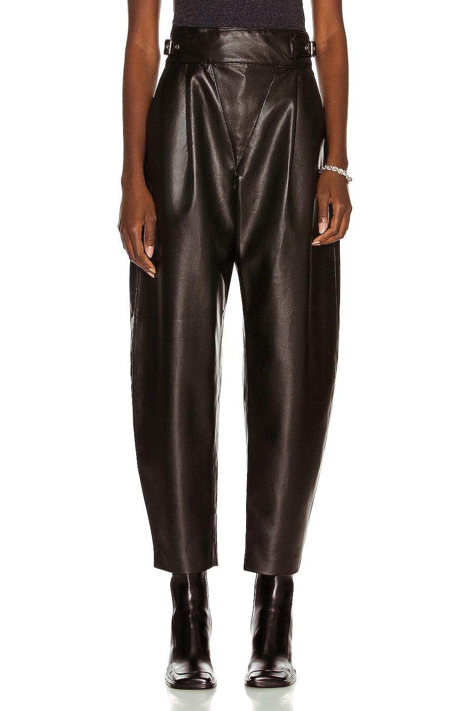 Image 1 of AGOLDE Vegan Leather Wrap Band Pant in Detox