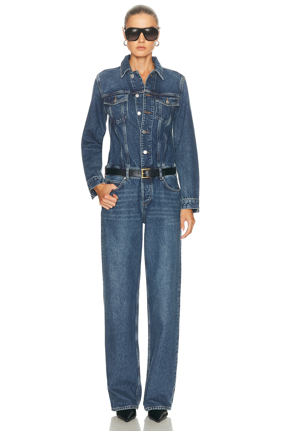 Agolde Esther Jumpsuit In Blue