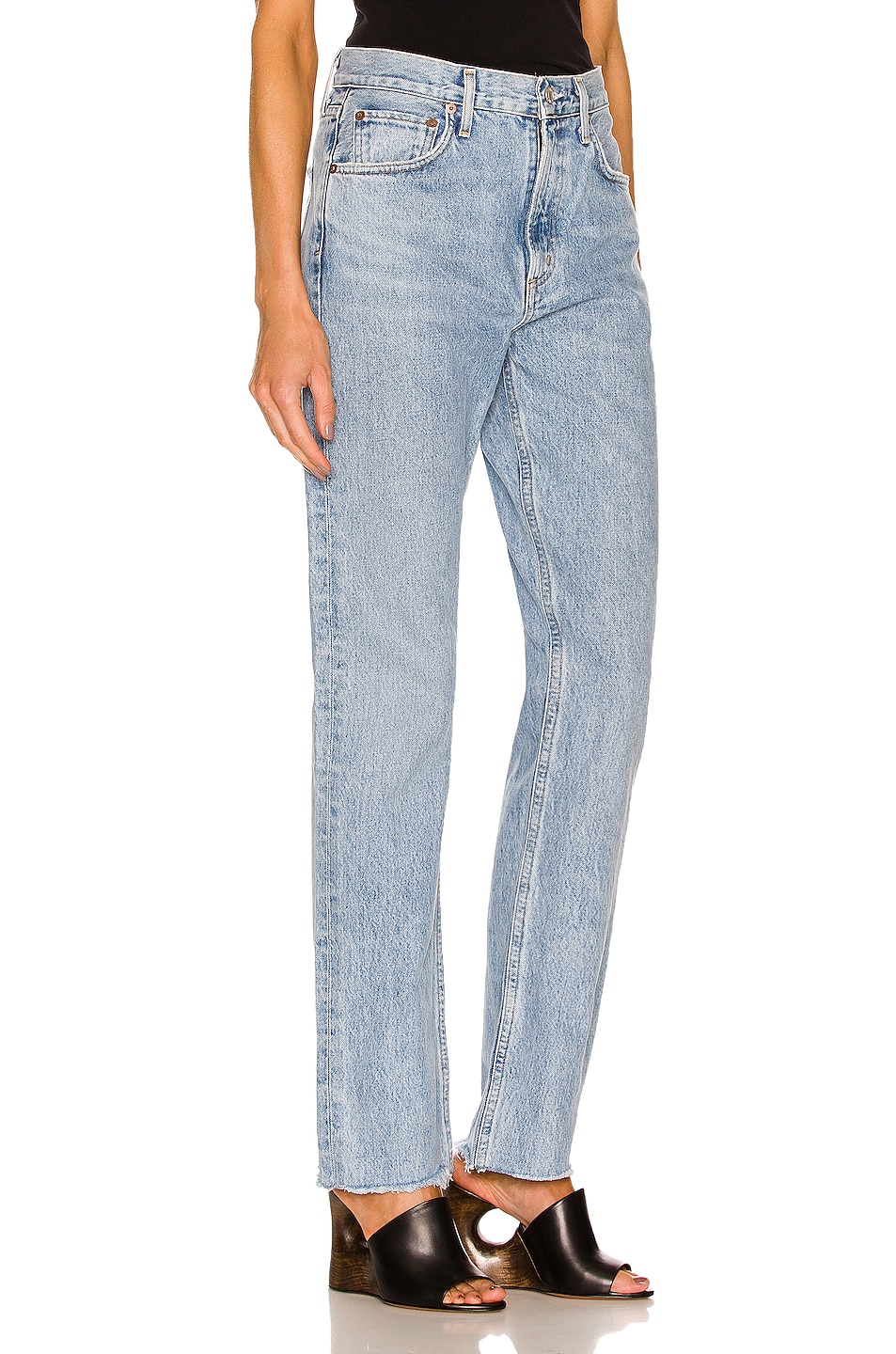 agolde cherie high rise black