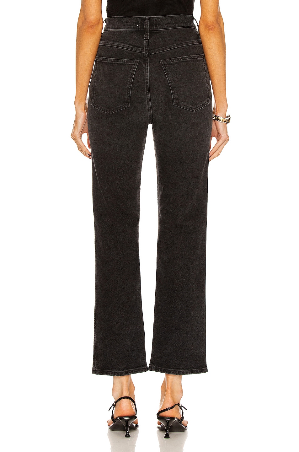 AGOLDE Pinch Waist High Rise Kick Flare in Panoramic | FWRD