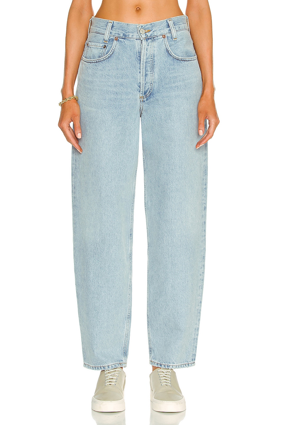 Image 1 of AGOLDE High Rise Tapered Baggy Jean in Dimension