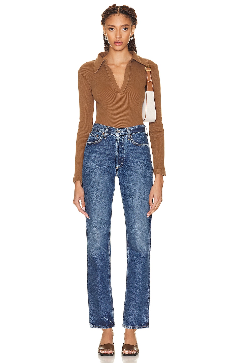 Agolde Lana Mid Rise Vintage Straight thumbnail