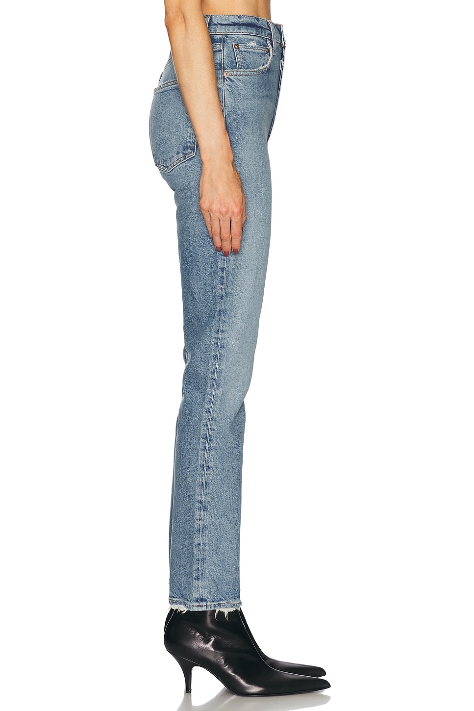 High Rise Stovepipe Jeans - Thumbnail 3