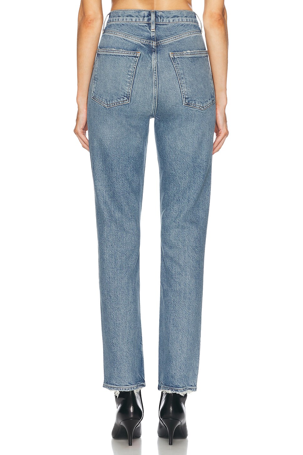 High Rise Stovepipe Jeans - Thumbnail 4