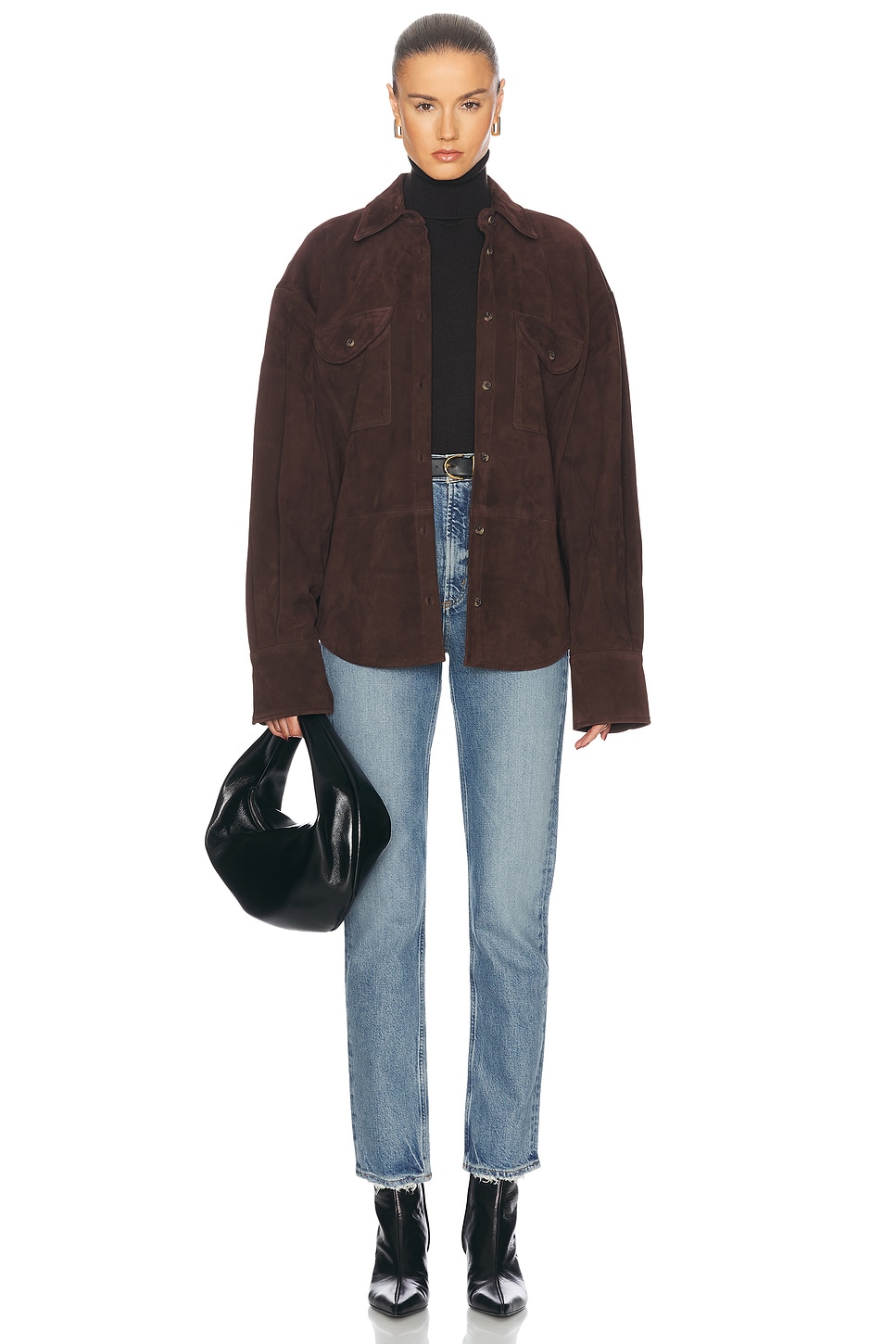 High Rise Stovepipe Jeans - Thumbnail 5