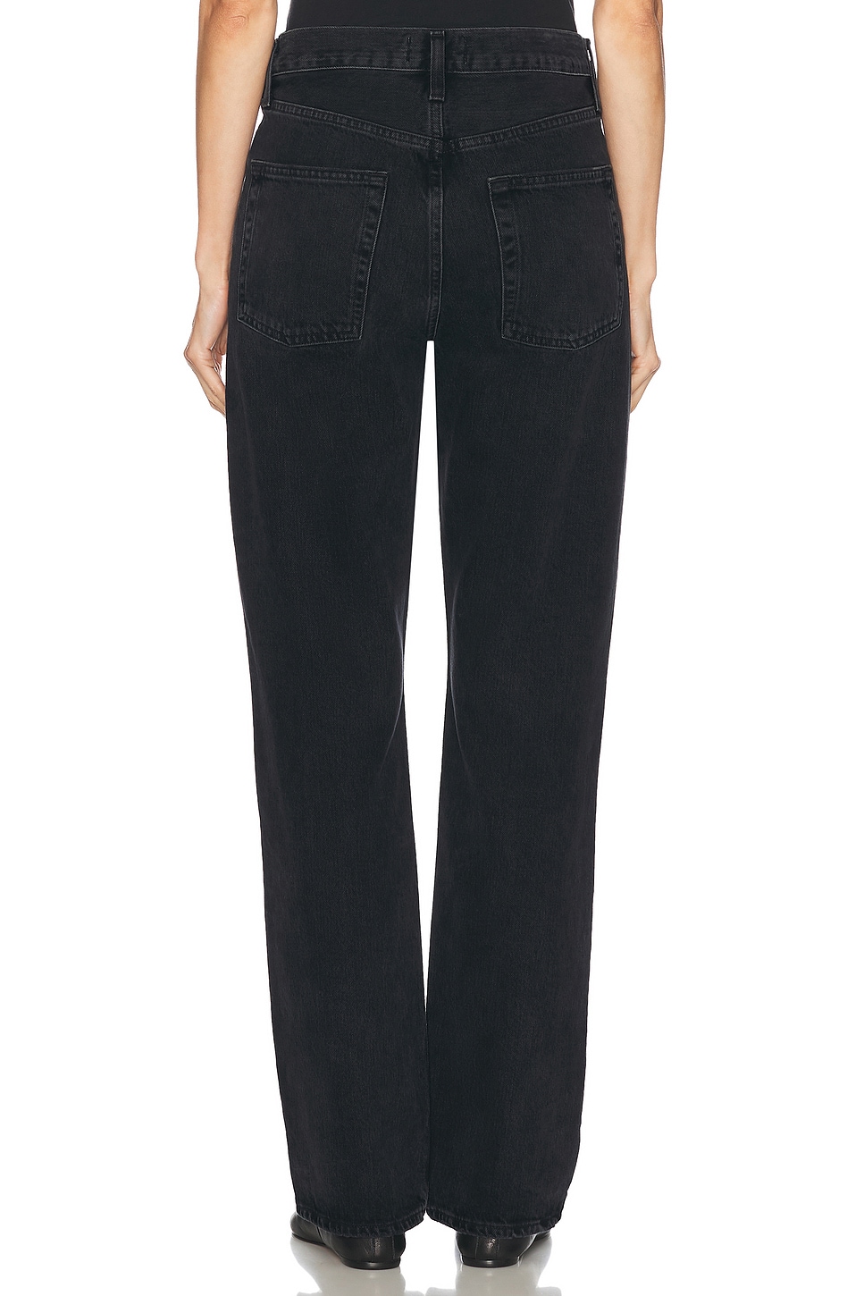 Image 4 of AGOLDE V-waist Kelly Jeans in Decibel