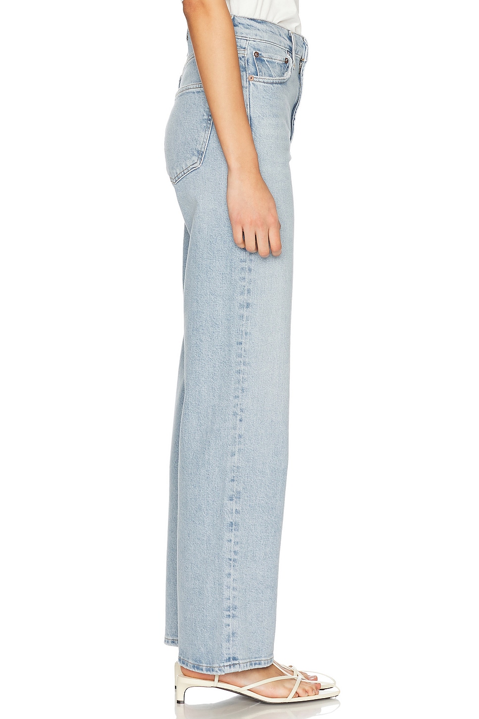 Agolde Harper Mid Rise Straight Jeans