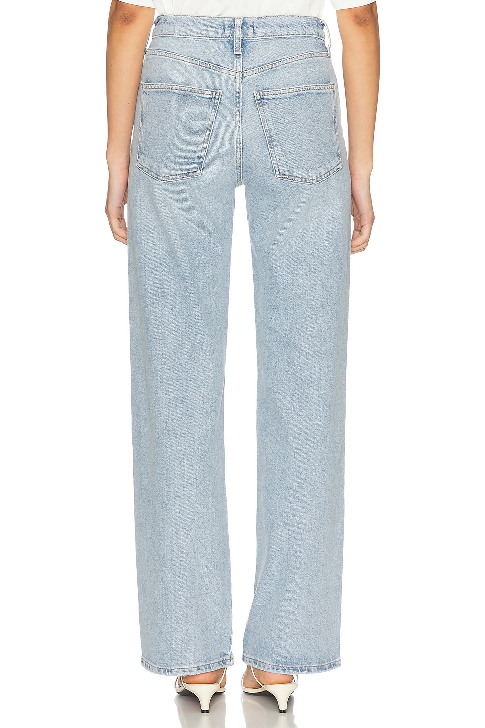 Agolde Harper Mid Rise Straight Jeans