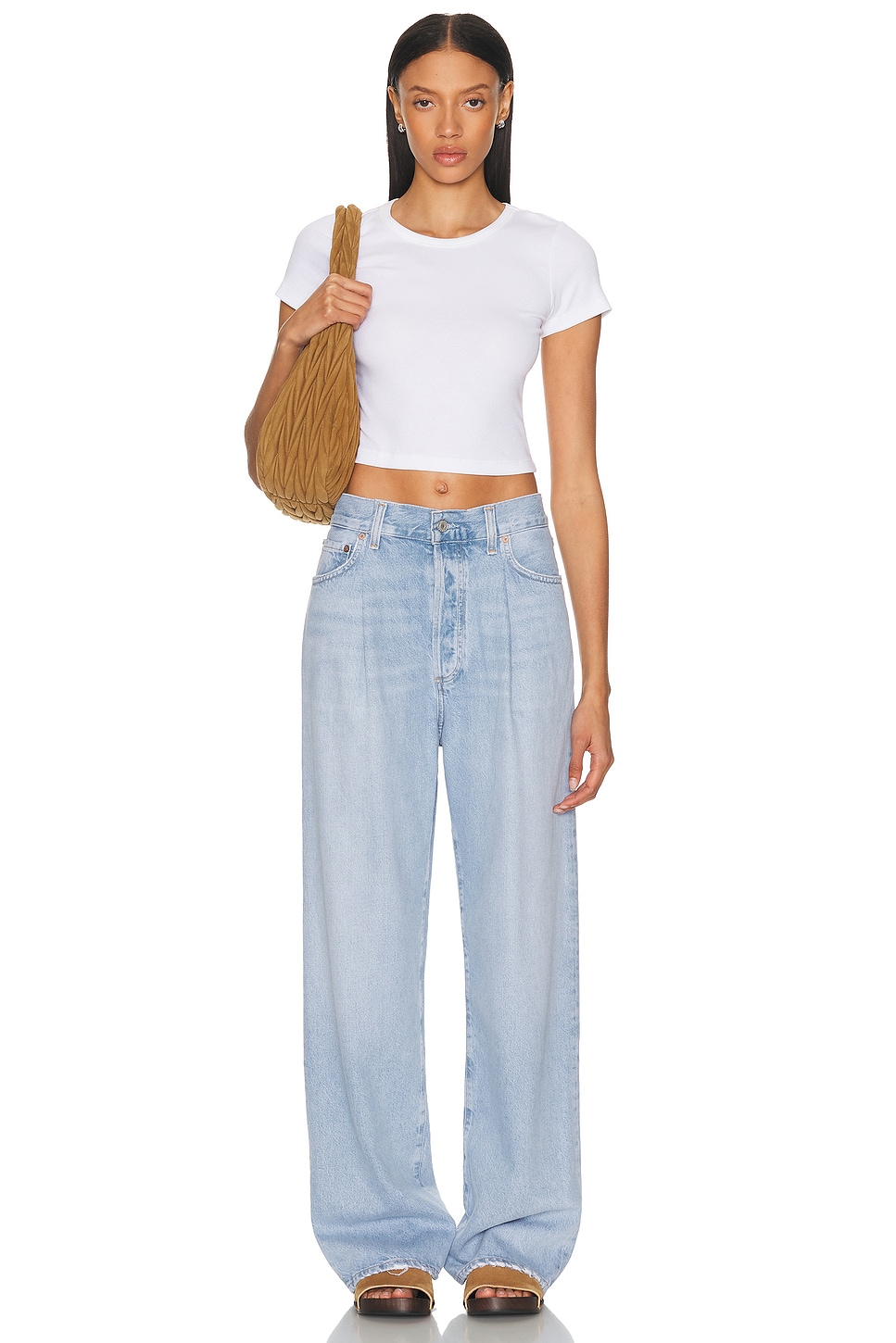 Agolde - Franka Pleat Baggy Jeans | Plush