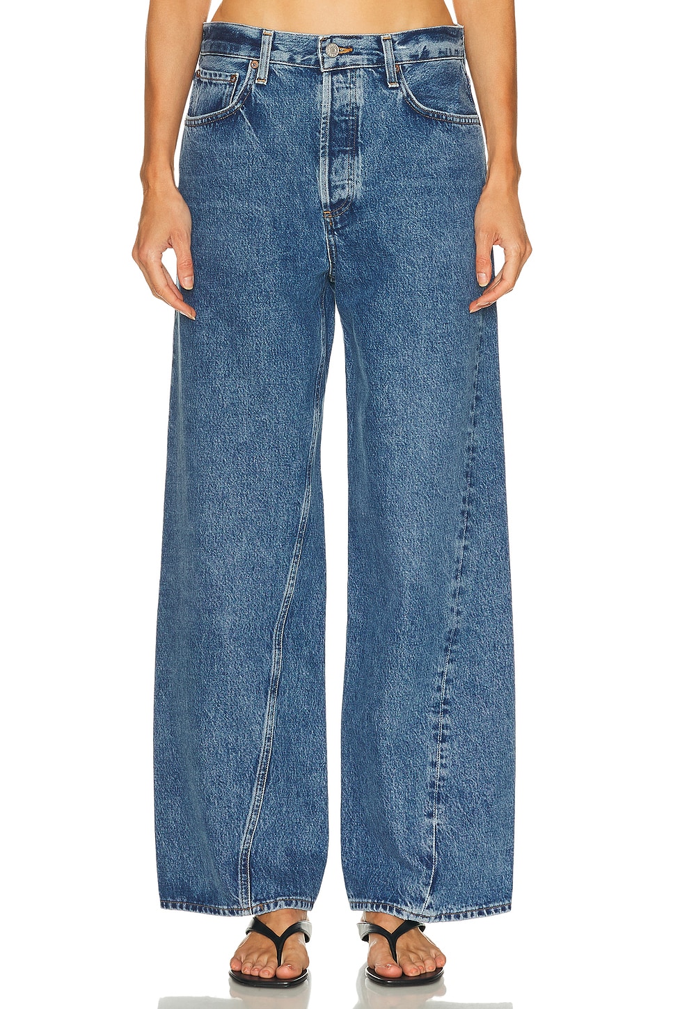 Twist Low Slung Baggy in Blue