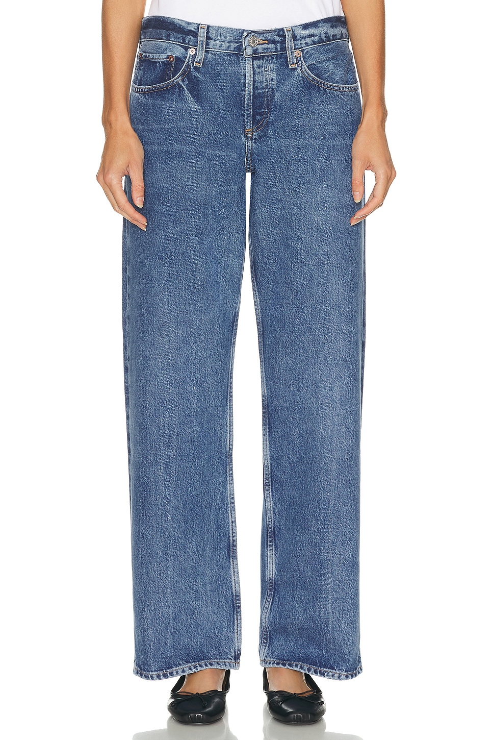 Image 1 of AGOLDE Low Rise Loose Jeans in Charge
