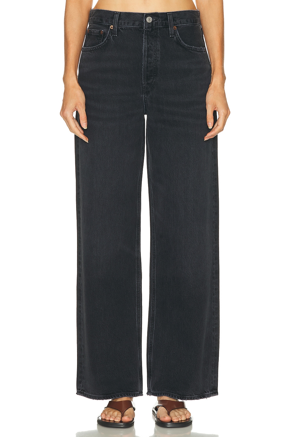 Image 1 of AGOLDE Low Slung Baggy Jeans in Recess