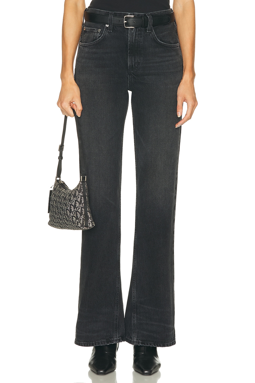 Image 1 of AGOLDE Mid Rise Kick Boot Jeans in Obscure