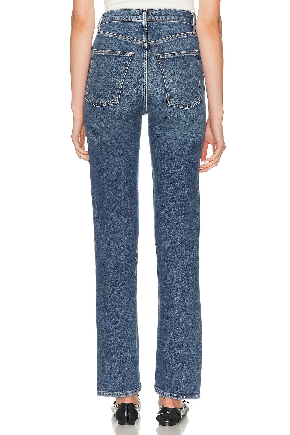 Agolde 90s Pinch Waist Long High Rise Straight Jeans thumbnail