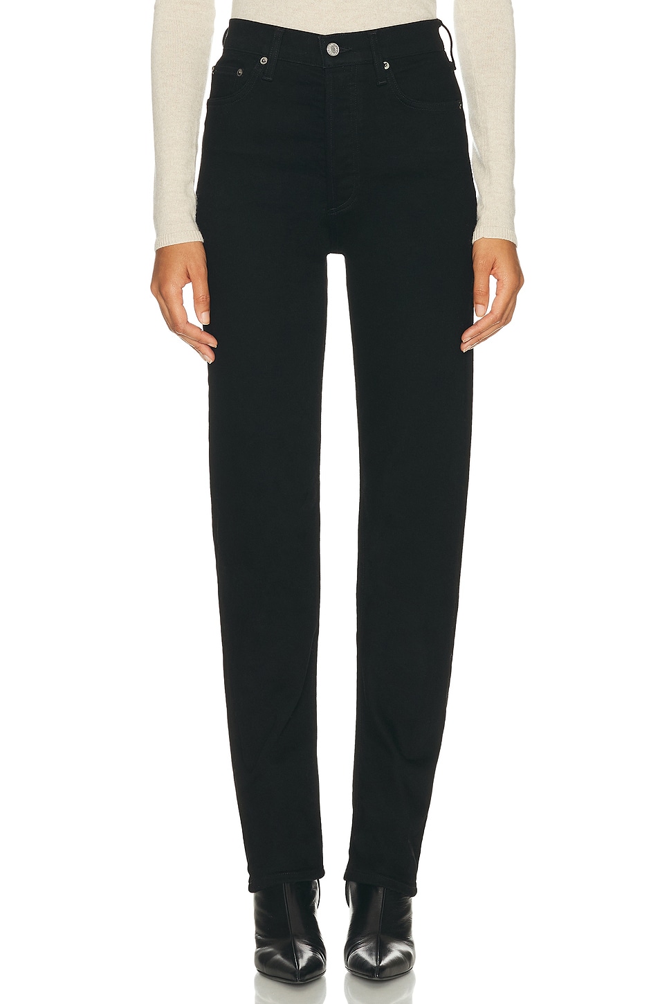 Image 1 of AGOLDE 90s Pinch Waist Long High Rise Straight Jeans in Cover