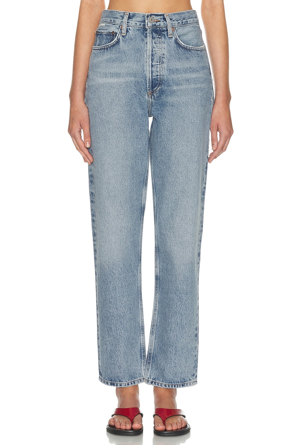Image 1 of AGOLDE 90s Pinch Waist High Rise Straight Jeans in Stage
