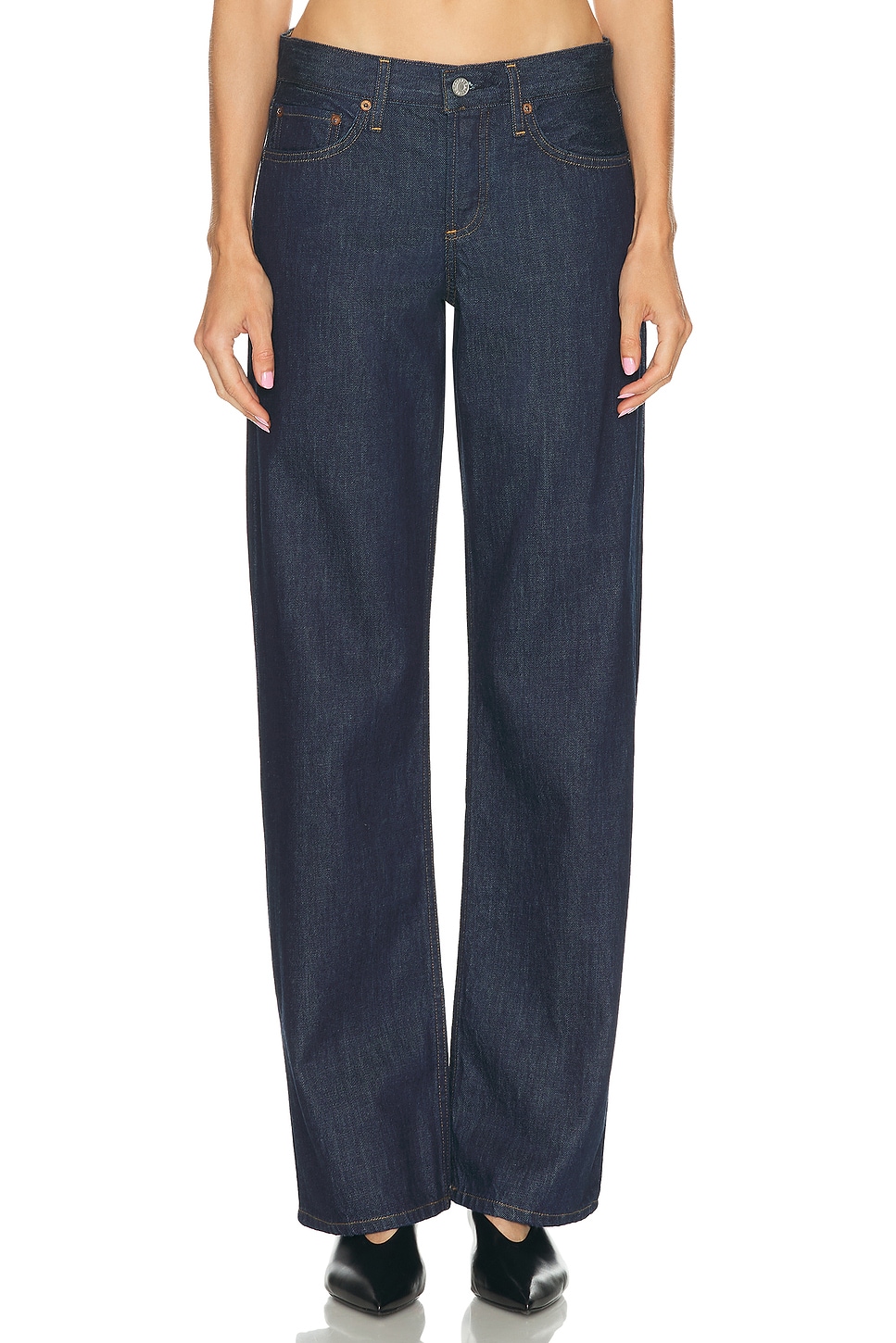 Image 1 of AGOLDE Low Rise Loose Jeans in Pure