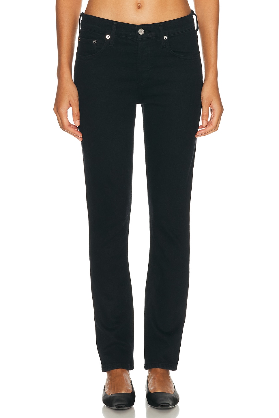 Image 1 of AGOLDE Cocktail Low Rise Ankle Slim Jeans in Immersion