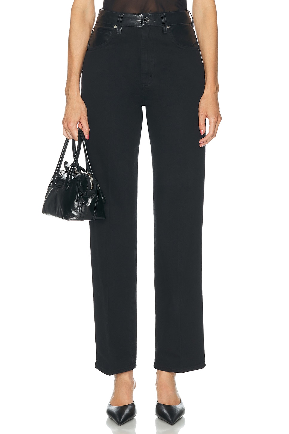 AGOLDE Morgan Jean in Black
