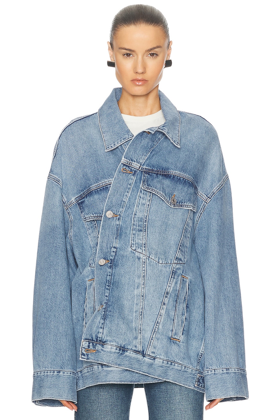 Reworked Wayne Jacket in Denim-Medium