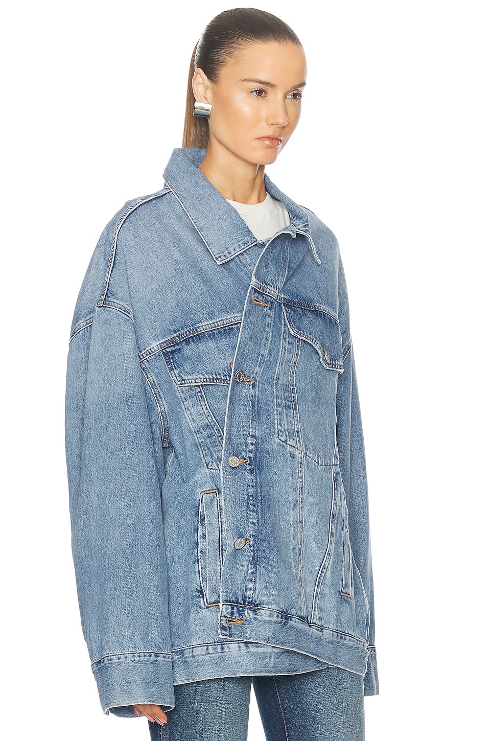 AGOLDE Reworked Wayne Jacket in Clarity | FWRD