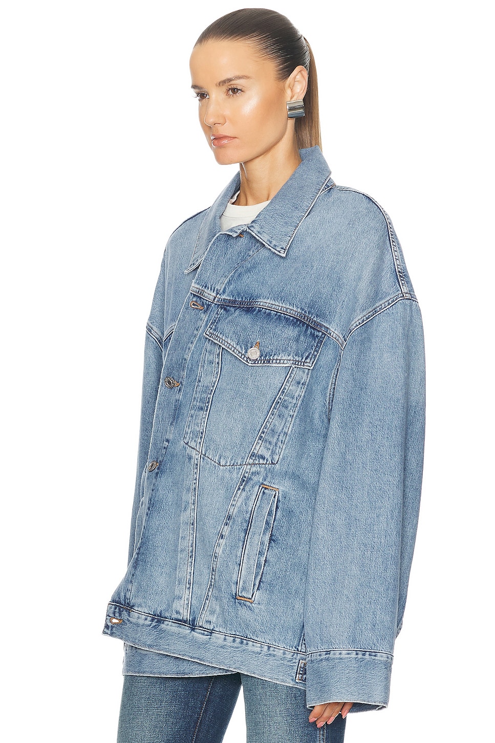 AGOLDE Reworked Wayne Jacket in Clarity | FWRD