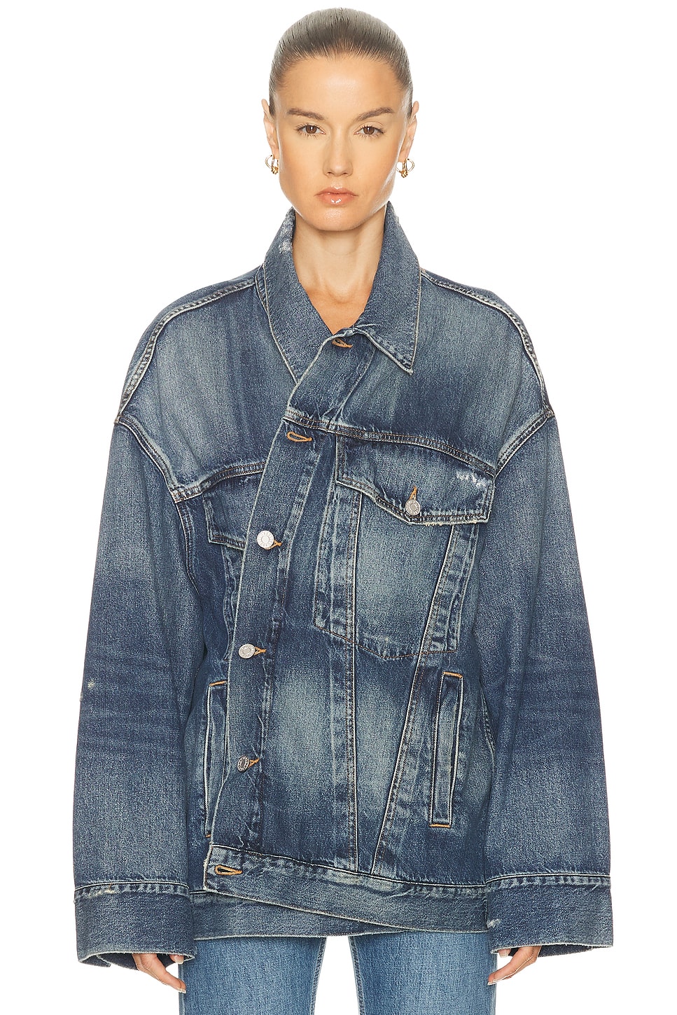 Image 1 of AGOLDE Reworked Wayne Jacket in Illuminate