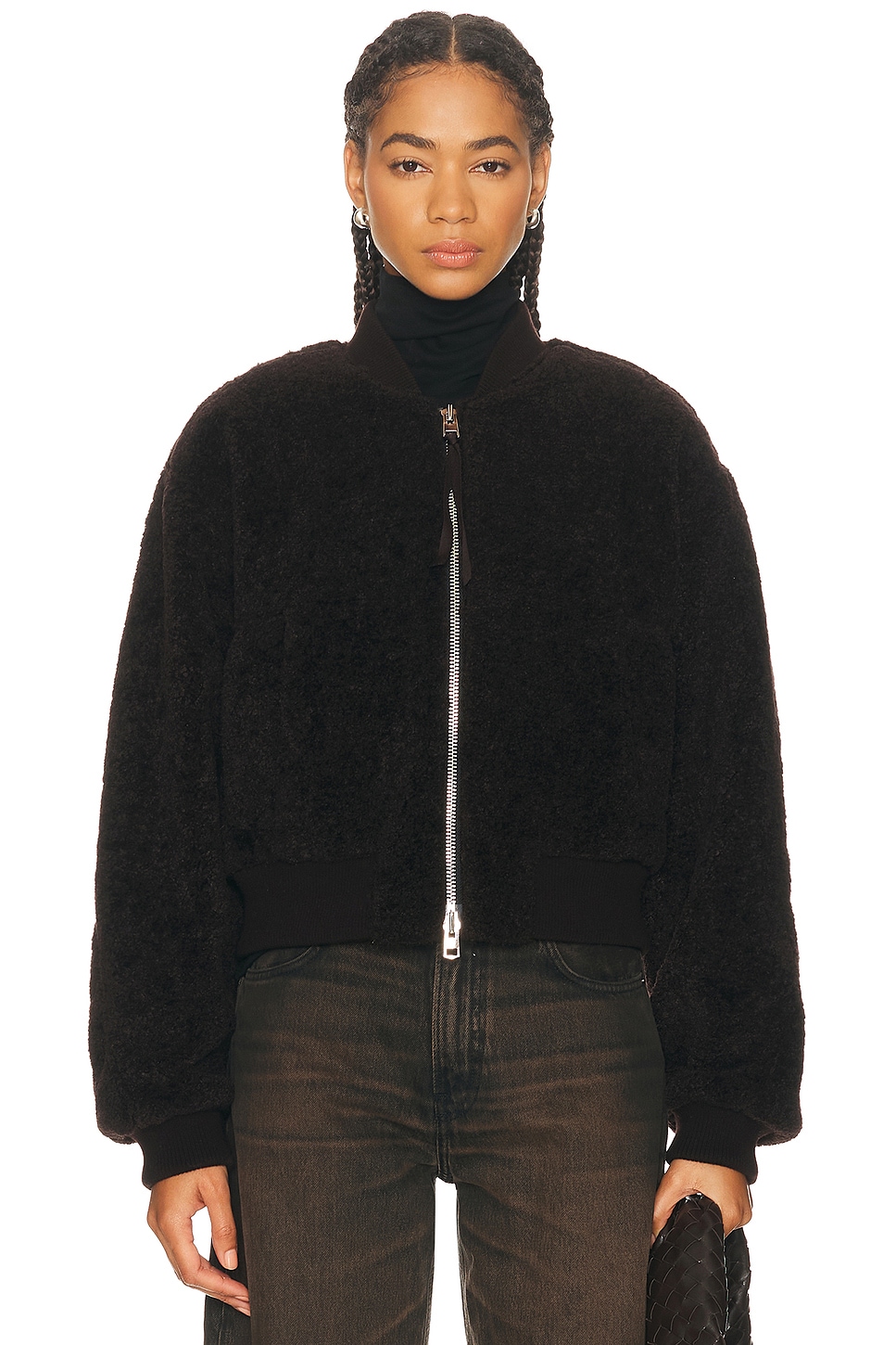 Image 1 of AGOLDE Iona Skye Jacket in Chocolate