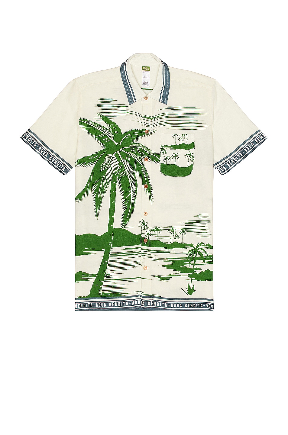 Image 1 of Agua Bendita Jack Honolulu Shirt in Ivory
